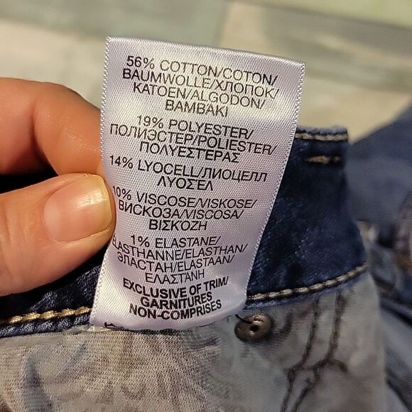 Silver Suki Brand Capris sz 24 - Picture 7 of 7